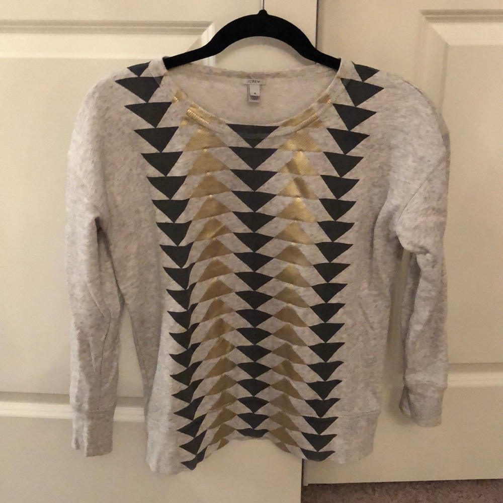 Jcrew Metallic Sweatshirt